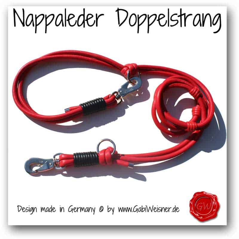 Leder Leinen Doppelstrang Leder Leinen Doppelstrang