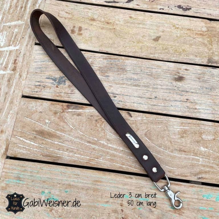 Kurze Hundeleine Aus Echtem Leder – 40,6 Cm, Für Training & Kontrolle Bei Großen Hunden