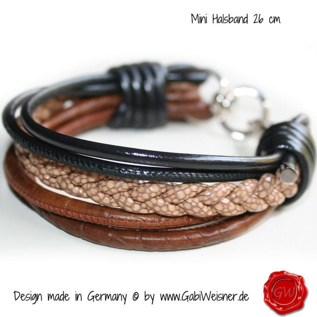 Geflochtenes Hundehalsband Aus Echtleder – Weich Gepolstert, 2,2 Cm Breit, Für Halsumfang 33–40,6 Cm, Langlebig & Stylisch