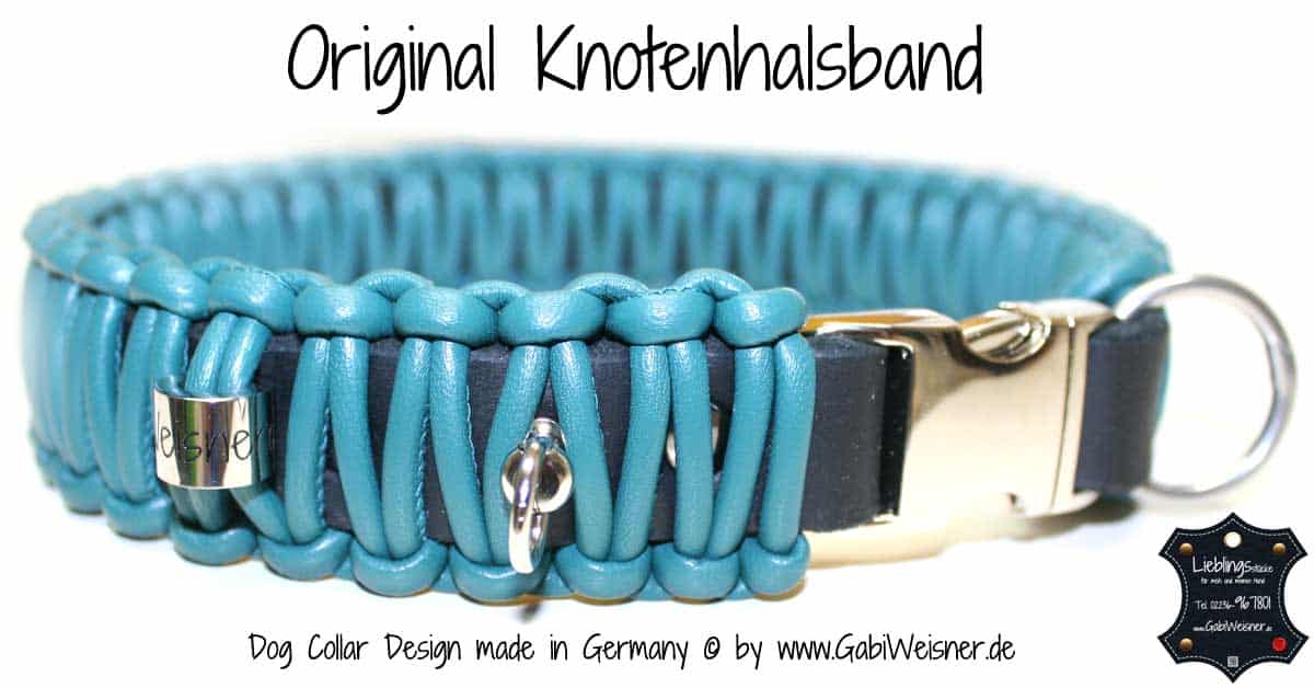 Hundehalsband mit Klickverschluss Hundehalsband Nappaleder