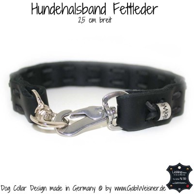 Handgefertigtes Hundehalsband Aus Echtem Leder (4,5 Cm Breit) – Robuste XXL-Größe (56-68 Cm) Mit Haltegriff Für Einfache Kontrolle