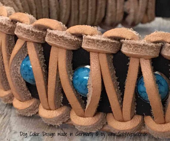 Indianer Halsband mit Tuerkisen