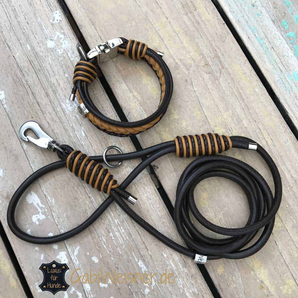 Lederhalsband für kleine Hunde