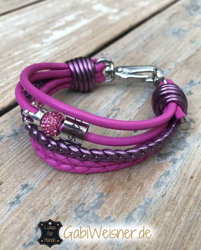 Newtensina Hundehalsband & Leine Set – 3-teilig Mit Strass & Krone, Für Kleine Hunde, Rot, Größen XXS Bis M