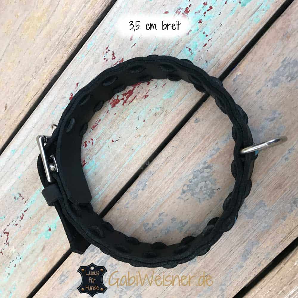 Hundehalsband aus Fettleder jede Breite und Farbe nach Wunsch