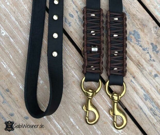Kurze Hundeleine Aus Echtem Leder – 40,6 Cm, Für Training & Kontrolle Bei Großen Hunden
