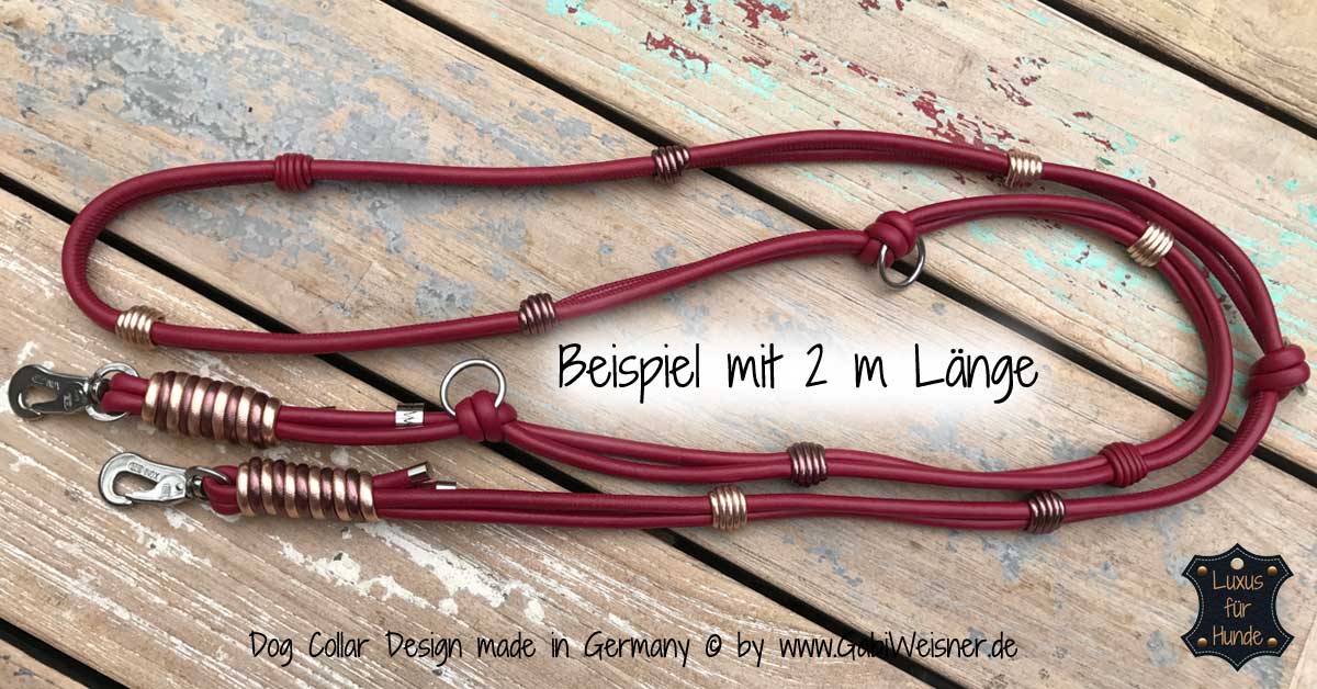 Hundeleine aus Nappaleder Hundeleine aus Nappaleder Luxus für kleine Hunde