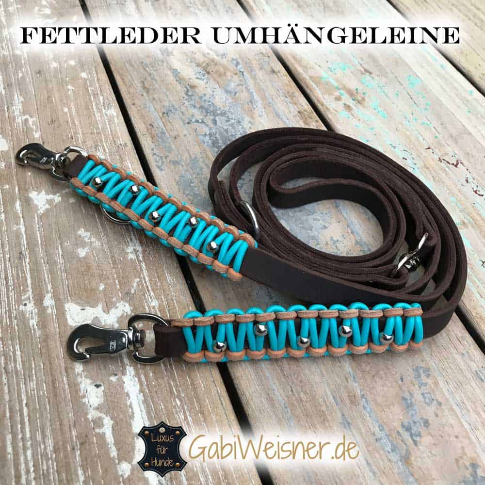 Fettleder Umhängeleine 1,5 cm breit