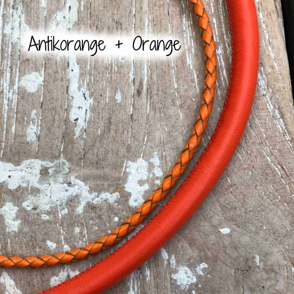 Hundehalsband individuell gestalten Leder Farbe nach Wunsch