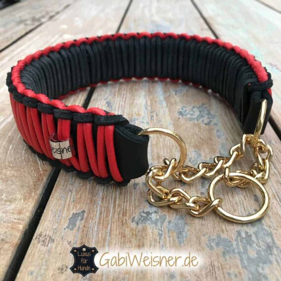 Hundehalsband Leder mit Zugstopp