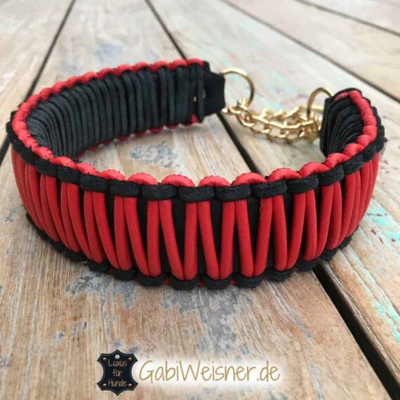 Hundehalsband Leder mit Zugstopp