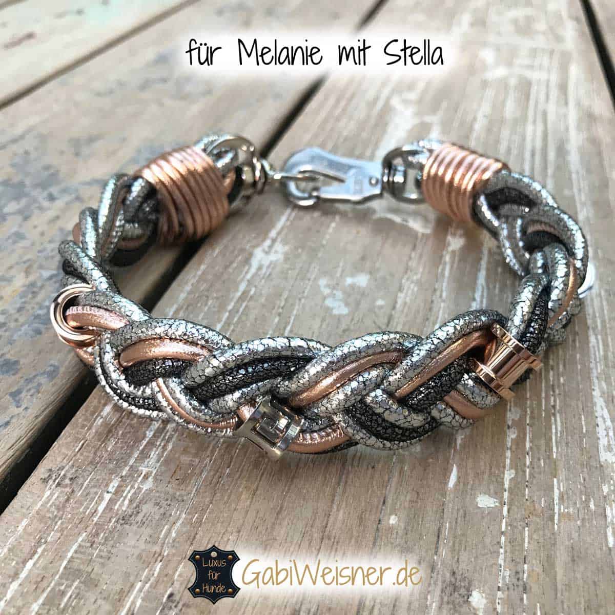 Hundehalsband mit Glitzer Hundehalsband im GlitzerRausch