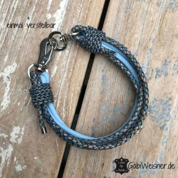 Hundehalsband individuell gestalten Leder Farbe nach Wunsch. 3 cm breit