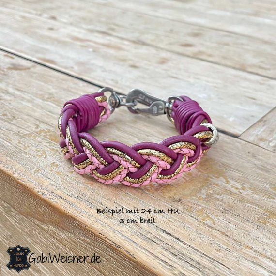 Boho Hundehalsband aus Leder und für kleine Hunde
