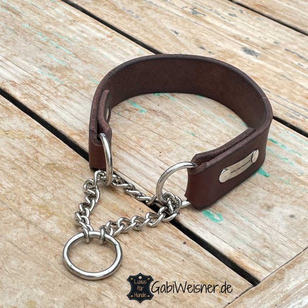 Hundehalsband Mit Nieten & Leine Set – 3 Cm Breit, PU-Leder, Für Mittelgroße & Große Hunde Wie Pitbull, Husky, Größe L, Hot Pink