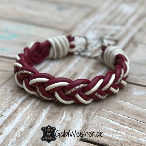 Rosewood Luxus-Hundehalsband Leder Mit Schottenkaro-Tweed, Verstellbar 31-41 Cm Halsumfang