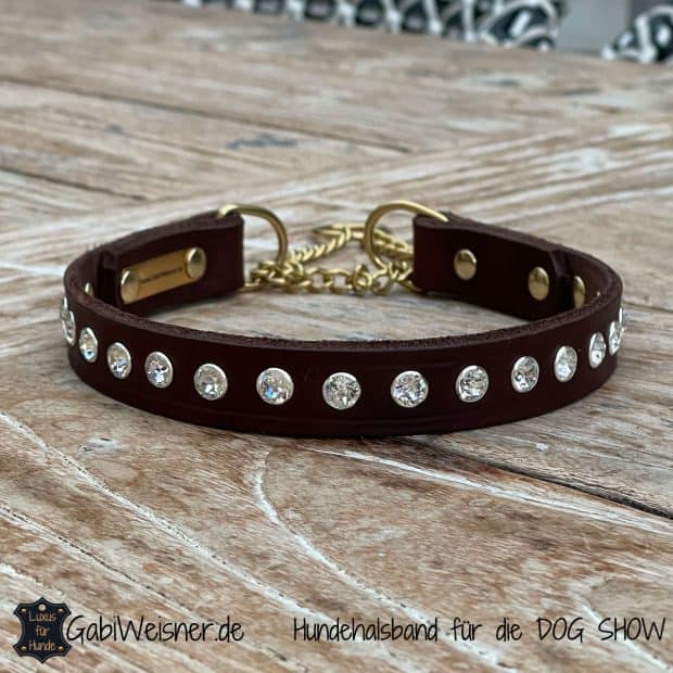 Serijoars Hundehalsband Mit Strass & Diamanten – Weiches Veloursleder, Größe S (27-33 Cm), Rosa | Glitzerndes Accessoire Für Kleine Hunde