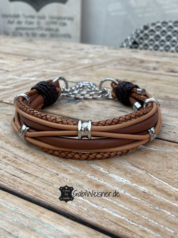 Rhodesian Ridgeback Hundehalsband aus Leder Luxus Gabi Weisner