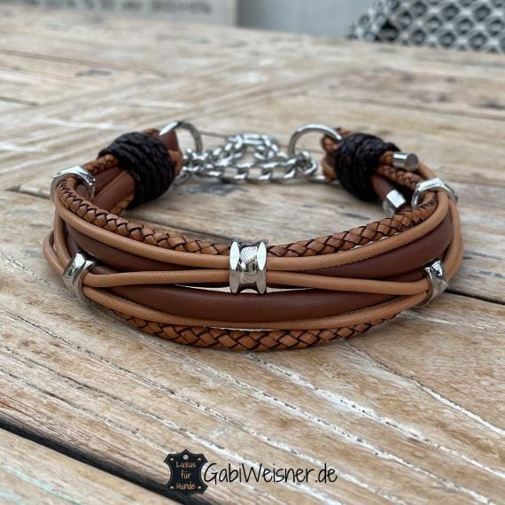 Rhodesian Ridgeback Hundehalsband aus Leder Luxus Gabi Weisner