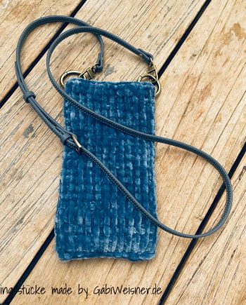 Handytasche zum Umhängen, Hellblau. Sofort lieferbar