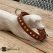 UrbanPup Hundehalsband & Leine Set – Pinkes Leder Mit Strasssteinen & Knochenmotiv