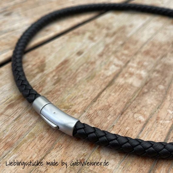 Männer Collier Nappaleder 8 mm