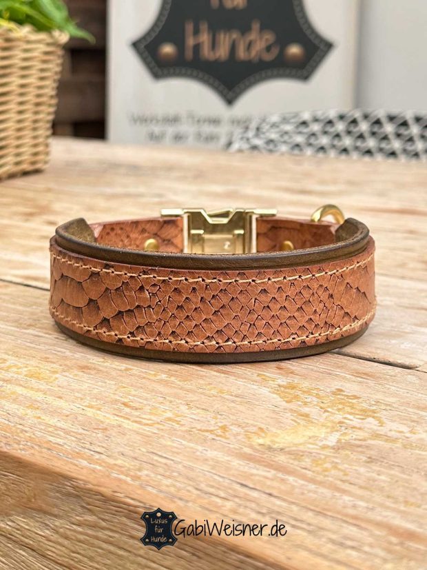 Hundehalsband mit Steckschnalle für große Hunde