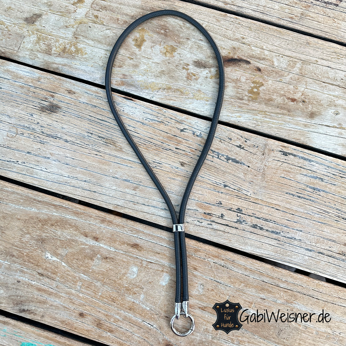 Lange Schlüsselkette aus Nappaleder, Länge und Farbe nach Wunsch