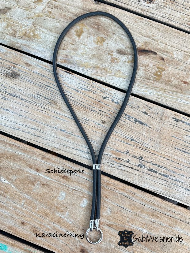 Lange Schlüsselkette aus Nappaleder, Länge und Farbe nach Wunsch