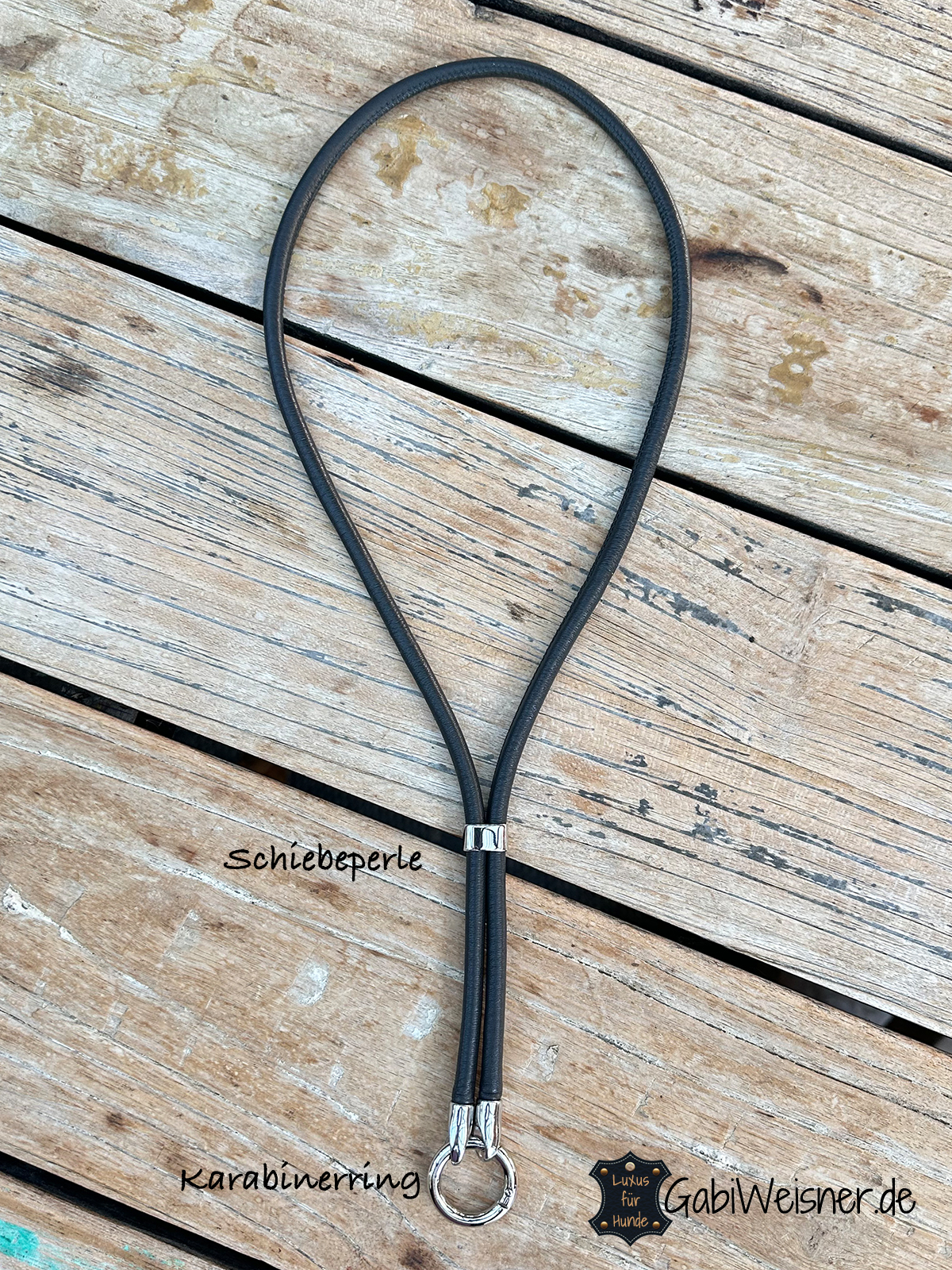 Lange Schlüsselkette aus Nappaleder, Länge und Farbe nach Wunsch