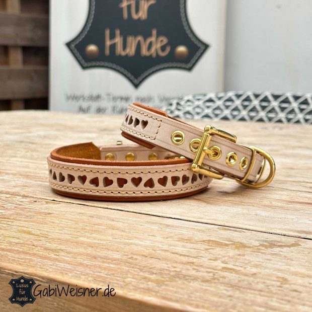Hundehalsband wilde Herzen