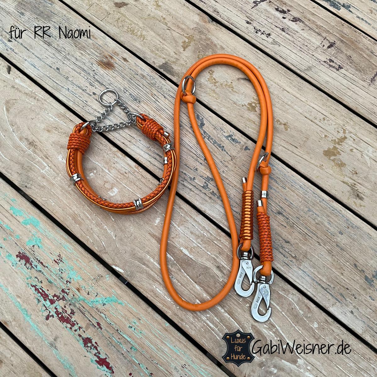 Newtensina Punk Hundehalsband Mit Leine – Leder-Optik Mit Nieten, Für Kleine Hunde