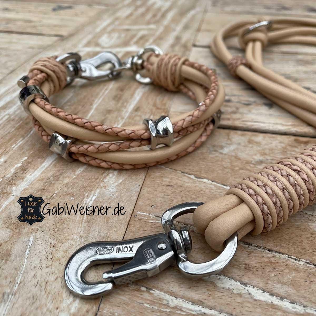 Lupine Combo Hundehalsband – Mit Muster, Verstellbar 48,6-68,6 Cm, Limit-Slip Martingale-Stil
