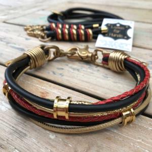 Hundehalsband-Deutschland-Gold-Glitzer-1