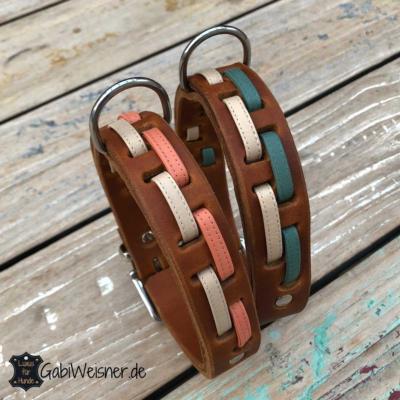 Hundehalsband-Leder-25m-breit-und-verstellbar