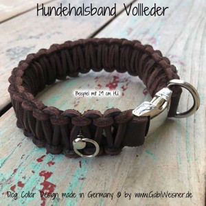 Hundehalsband-Leder-Vollleder-Braun-4