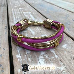 Hundehalsband-Pink-Gold-Ohr-Tunnel-1