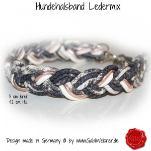 Hundehalsband-Schlangenleder-metallic-geflochten-4 