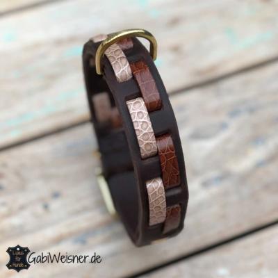 Hundehalsband-mit-Kroko-Prägung-Leder-3-cm-breit-und-verstellbar