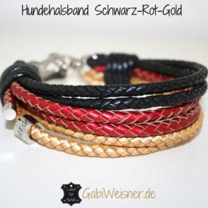 Hundehalsband-schwarz-rot-gold-5 (1)
