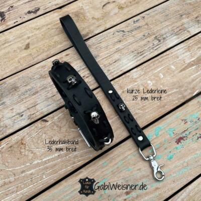 Hundehalsband Mit Strass & Schleife – Weiches Leder, Inkl. Leine, Für Kleine Hunde & Welpen
