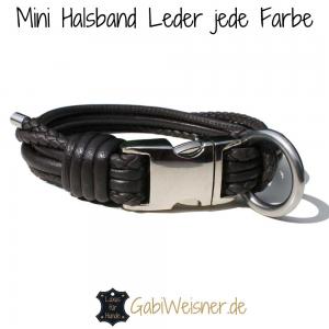 Mini-Halsband-Leder-jede-Farbe-braun-3