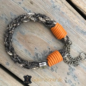 Mini-Halsband-Zugstopp-Schlangenleder-Prägung-2