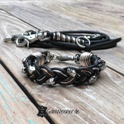 Mini-Hundehalsband-SET-dekoriert-mit-Skull-1