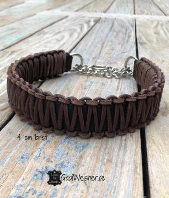 Zugstopp-Hundehalsband-Leder-4-cm-breit-braun