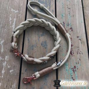 Hundehalsband und Leine im Set Hochzeit 